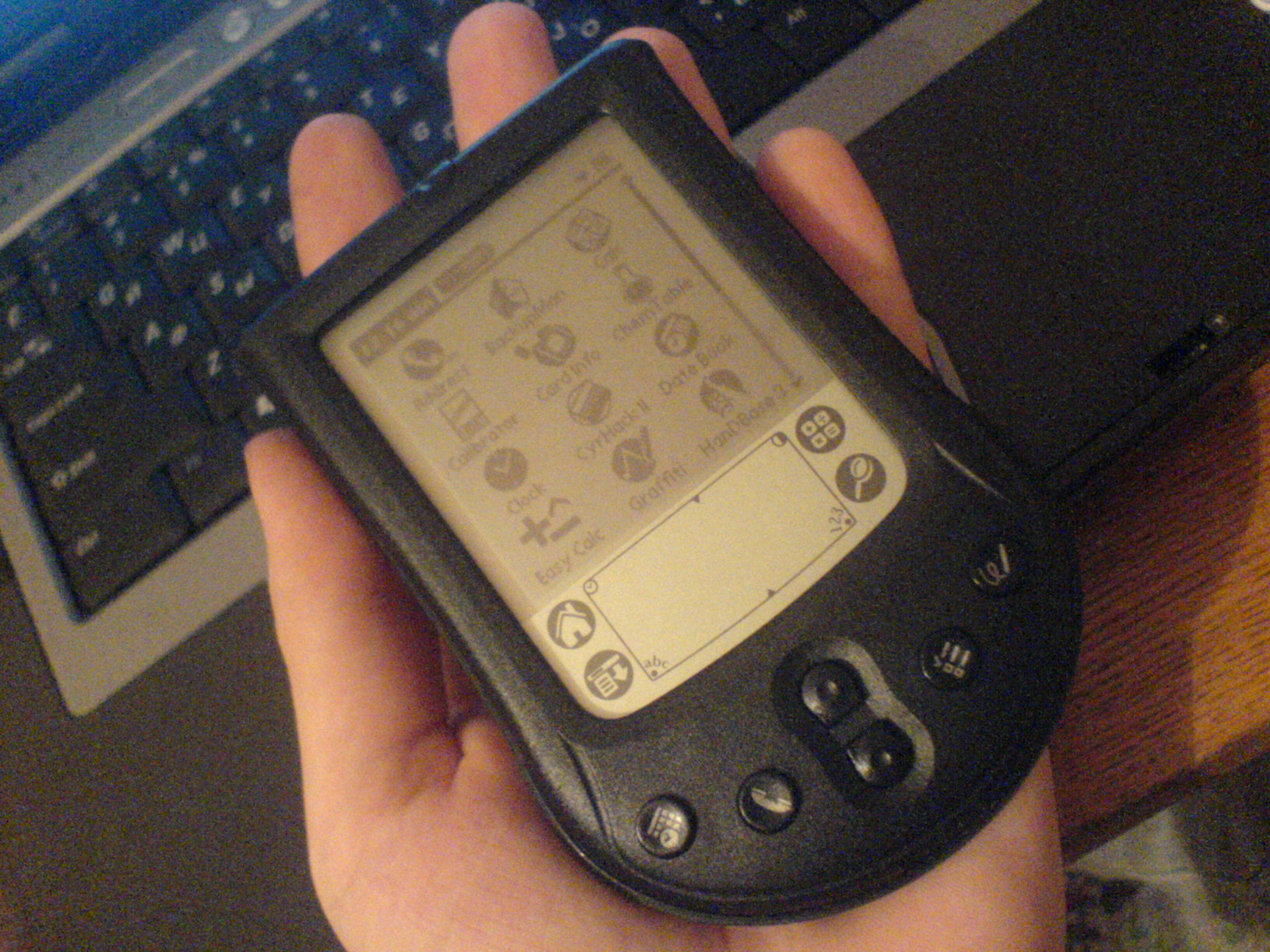 Header illustration for "Five-minute CYD flash: turn your deck into a Palm-style PDA"