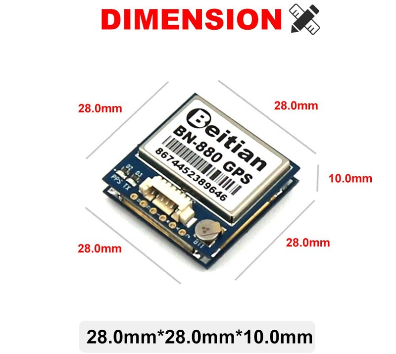 Beitian BN-880 GNSS Module + Compass