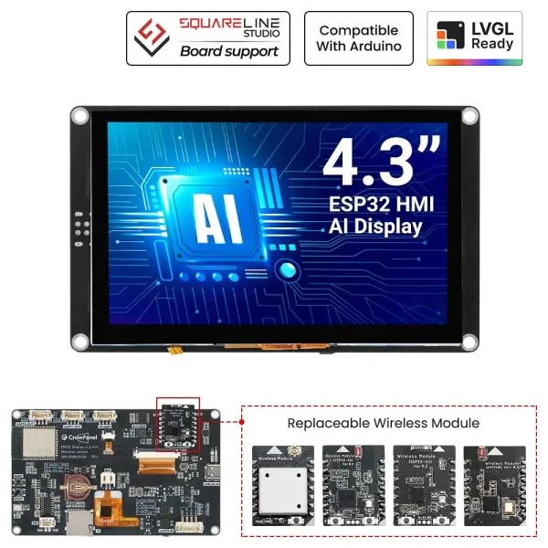 ESP32-S3 4.3" Capacitive Touch Display Board