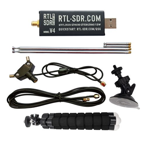 RTL-SDR V4 Receiver Kit with Dipole Antenna